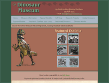Tablet Screenshot of dinosaur-museum.org